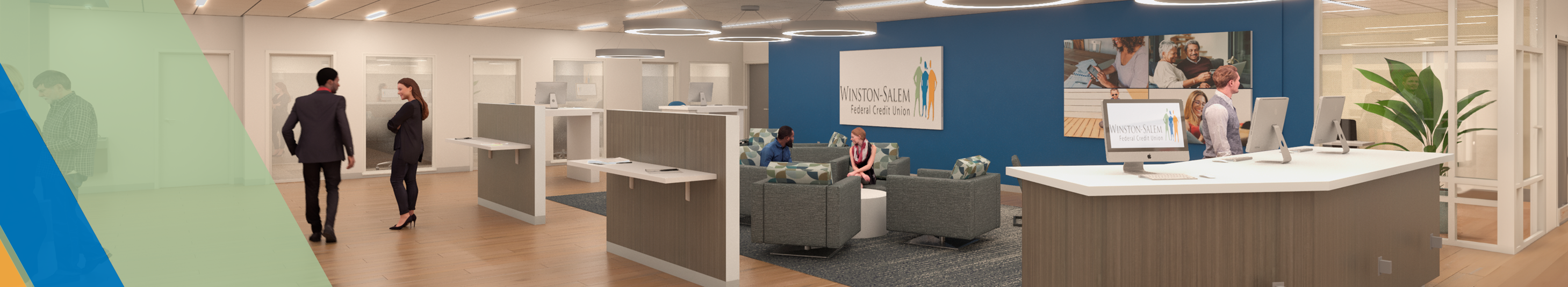 WSFCU redesigned lobby artist's rendering - angle 2